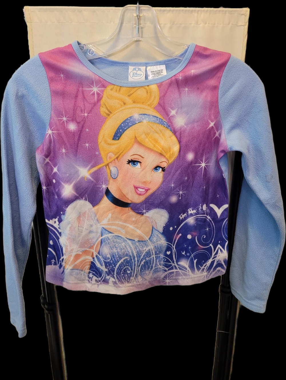 Disney Blue & Purple Cinderella Long-Sleeve Tee